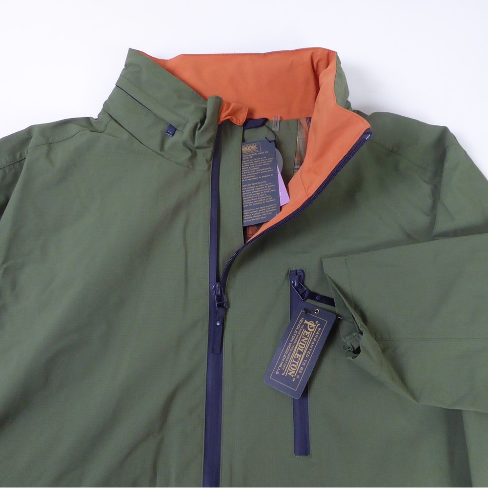 Pendleton Outdoorsmen Ripstop Poly w Hidden Stowaway Hood Windbreaker NWT